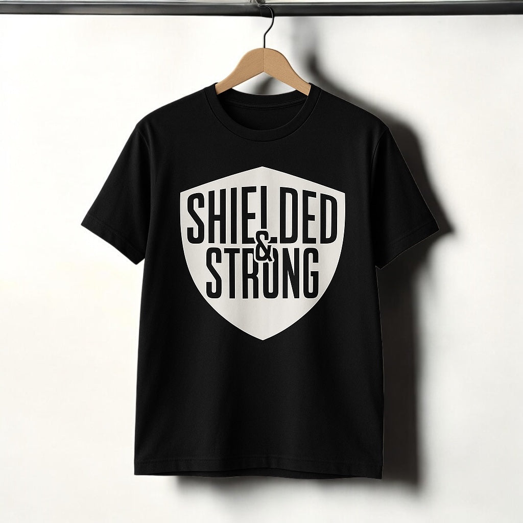 Shielded and Strong Crew Neck Tshirt